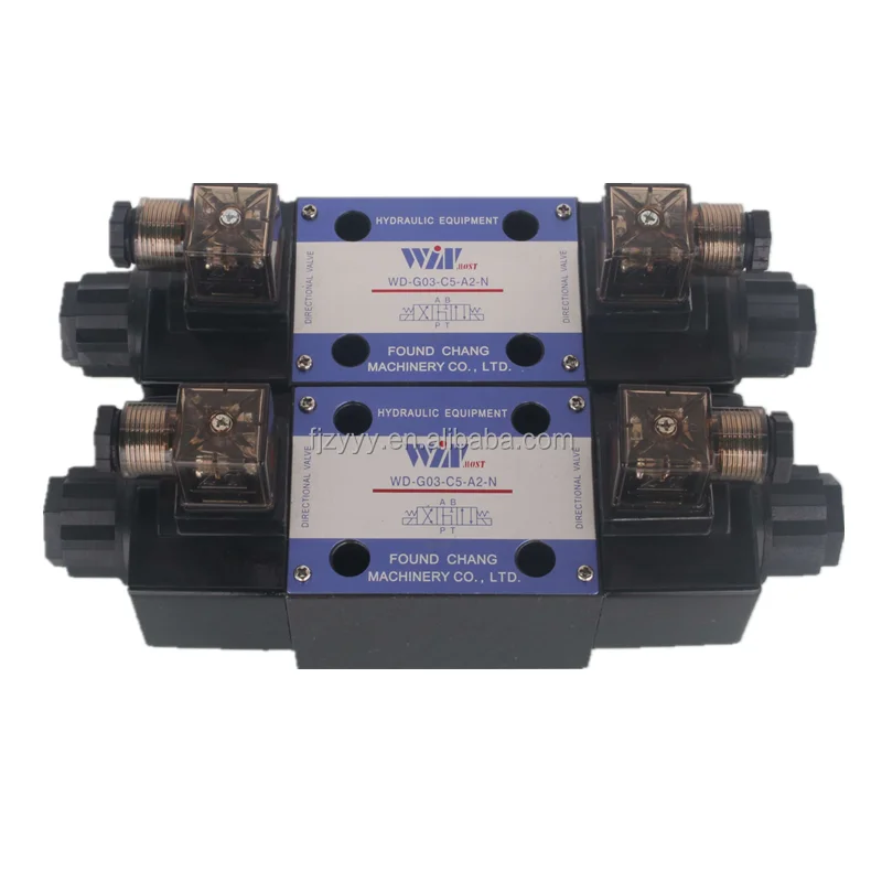 WD-G03 Solenoid Valve | C2 C5 C11 C12 | AC110V AC220V DC24V | NG10 CETOP 5 Hydraulic Reversing Valve