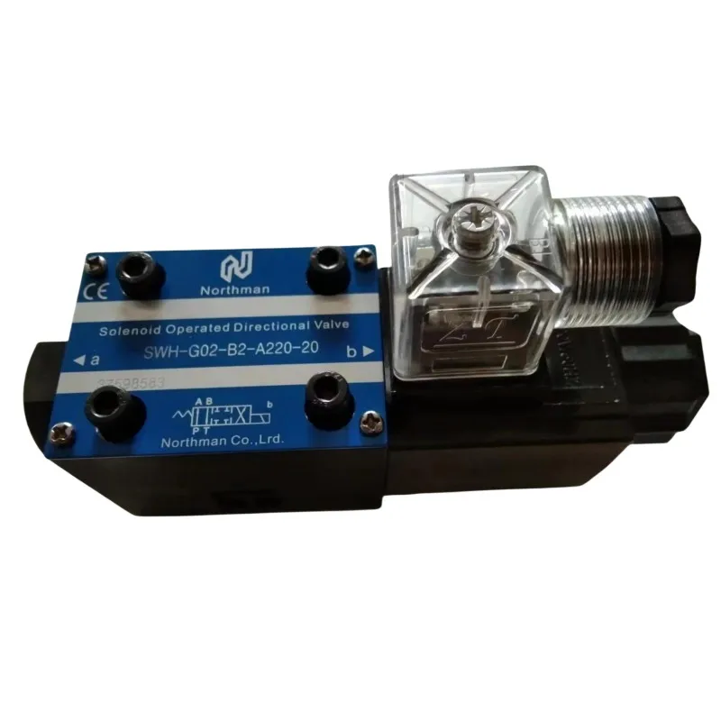Northman Type SWH Solenoid Valve | G02 G03 | B2 C2 C4 | 24V DC 220V AC | NG6 NG10 Hydraulic Valve
