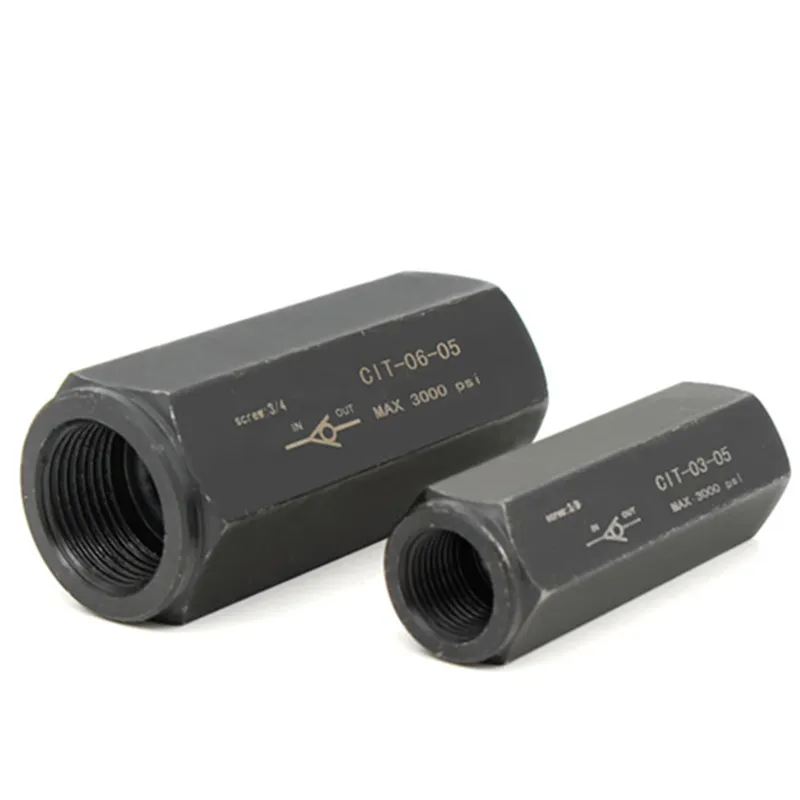 Yuken CIT Series Inline Check Valve | CIT-03 CIT-04 CIT-06 CIT-10 | Hydraulic One-way Valve
